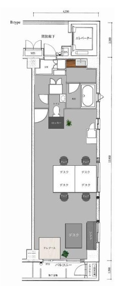 ＧＲＥＥＮＰＡＲＫ銀座デ・プレの間取り