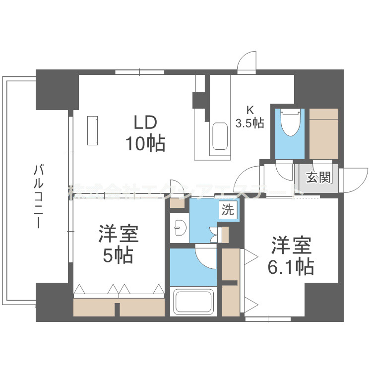 プレサンス四天王寺の間取り