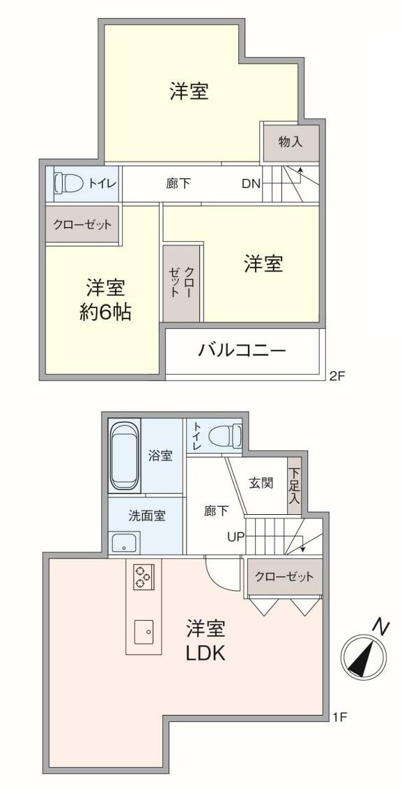 リノベーション戸建　南側にお庭ありの間取り|導線を考えられた間取り
