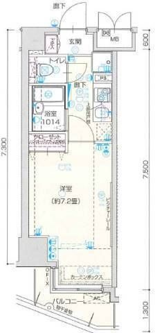 ヴェルト西大島グラーセ の間取り