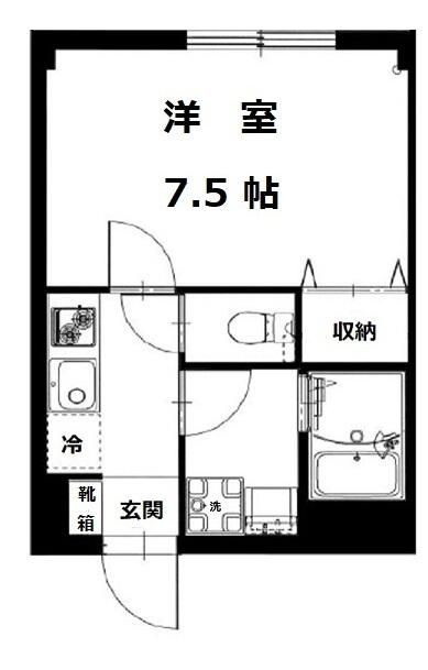 b'CASA 北砂の間取り|間取りです。