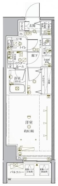 クレイシア秋葉原ＥＡＳＴの間取り|間取りです。