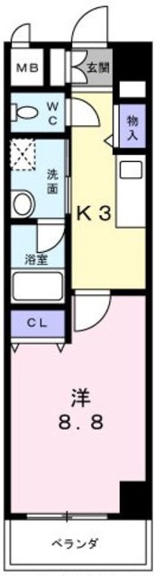 ニューシティアパートメンツ円上町の間取り
