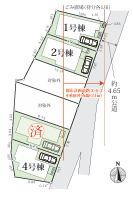 茅ヶ崎市松林松林1丁目　新築戸建　全4棟の区画図|対象1号棟