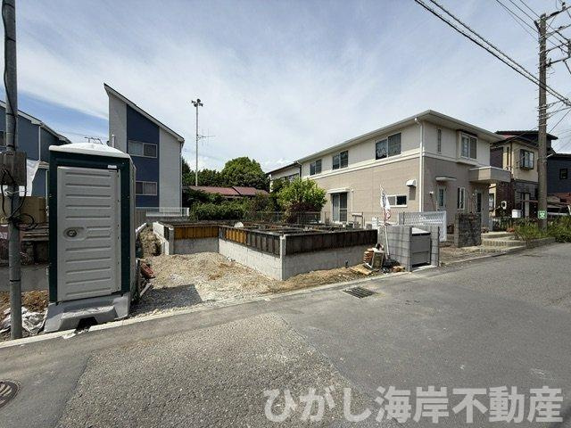 茅ヶ崎市松林松林1丁目　新築戸建　全4棟の外観|8月22日撮影　建築中　現地外観