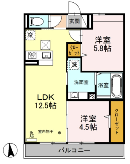 【間取り】 | オリヴィエ（D-ROOM）
