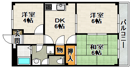 メゾンタナカの間取り