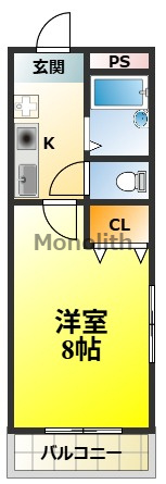 エクセレント中西の間取り