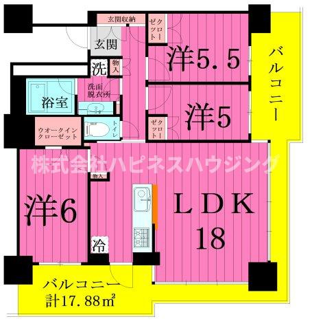 ライオンズタワー柏の間取り