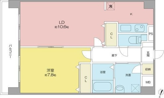 グランシャリオ覺王山の間取り