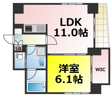【間取り】 | 南堀江アパートメントリオ 仲介手数料無料