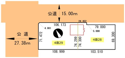 【区画図】 | 鳥取南4丁目4-28.29店舗