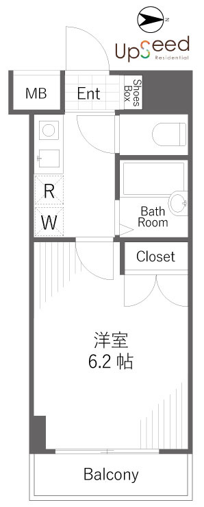 T＆G四谷マンションの間取り|T＆G四谷マンション（反転タイプ）