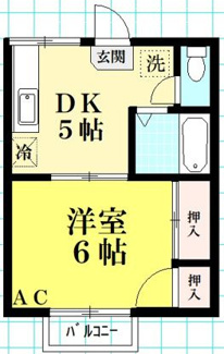 【間取り】 | サンハイツ | 間取りです。