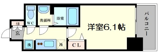 【間取り】 | プレサンス南堀江ザ・センス