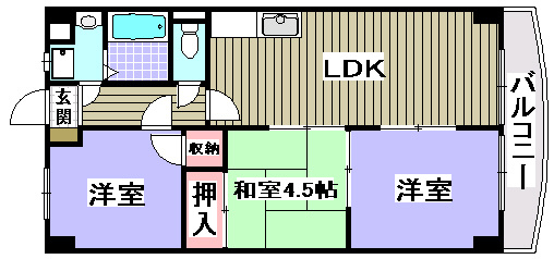 collection和泉府中の間取り