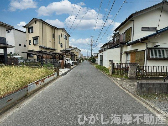 茅ケ崎市浜之郷　売地の前面道路含む現地写真|現地外観