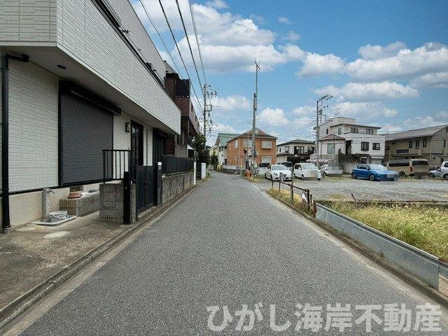 茅ケ崎市浜之郷　売地の前面道路含む現地写真|現地外観