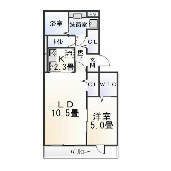 グリーンシティ竜美Kの間取り