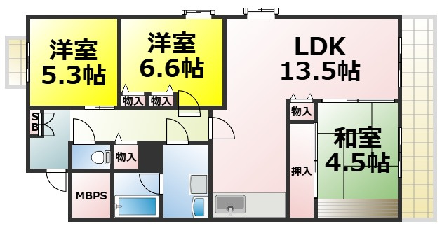 【間取り】 | アーデンコート西長堀 仲介手数料無料