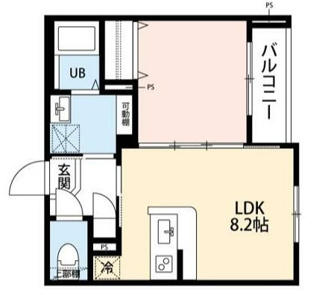 【間取り】 | 太陽と月の調和　　ＬＵＮＡＲＥ元町 | 間取りです。