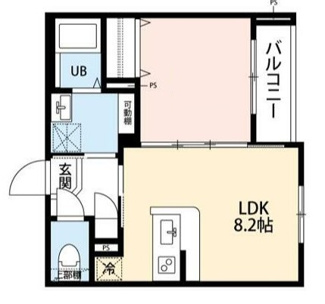 【間取り】 | 太陽と月の調和　　ＬＵＮＡＲＥ元町 | 間取りです。
