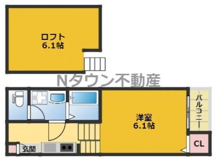 【間取り】 | クレール名駅 | 間取りです。