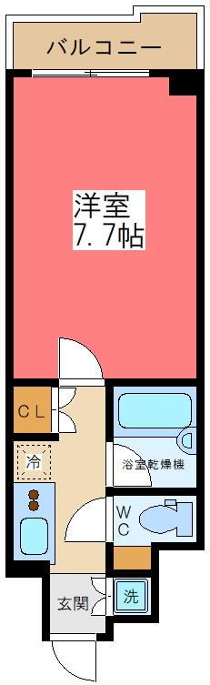 ルーブル明大前の間取り