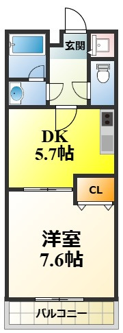 フジパレス西大路の間取り
