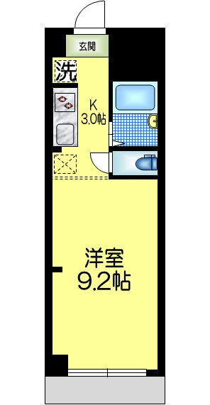 錦糸町ハイタウンの間取り|★洋室９．２帖★