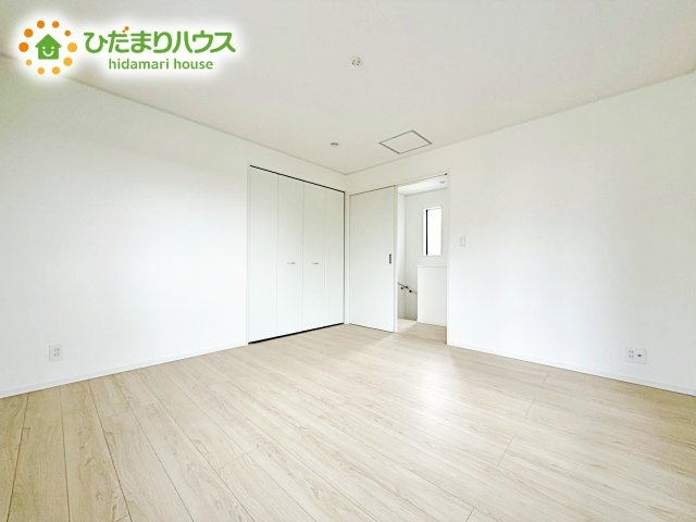 【寝室】 | 小美玉市納場第4　新築戸建 | ベッドを置いても余裕の広さがあります。パソコンや趣味のスペースなどインテリアを考えるのも楽しみですね！