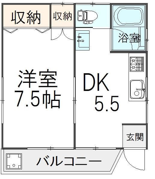 平田ハイツの間取り