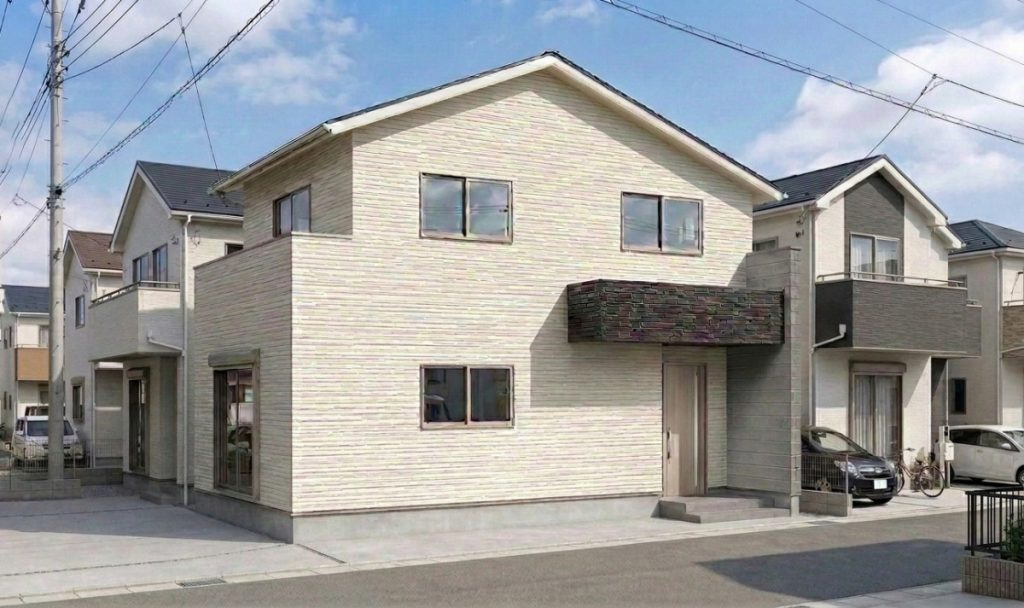 嵯峨広沢南野町の外観パース