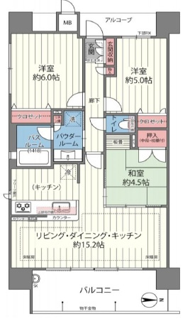 プレサンスロジェ都島公園の間取り