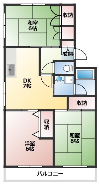 パビヨンリヴールの間取り
