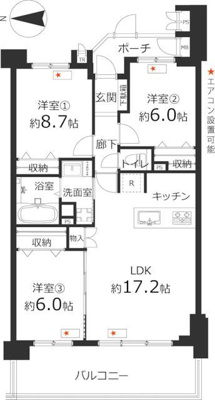  | ３ＬＤＫ、７５．５４平米