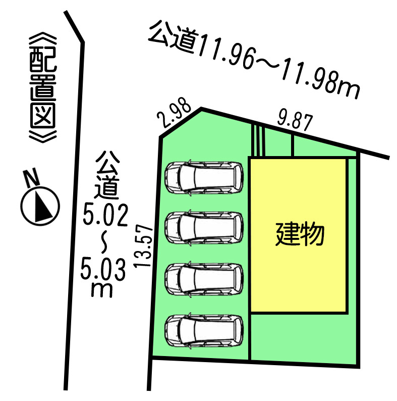 リーブルガーデン知多市日長台の区画図|○●区画図●○