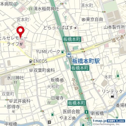 ソレイユ富士見Ｂ棟の地図