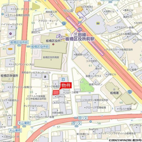 グリーンコートの地図