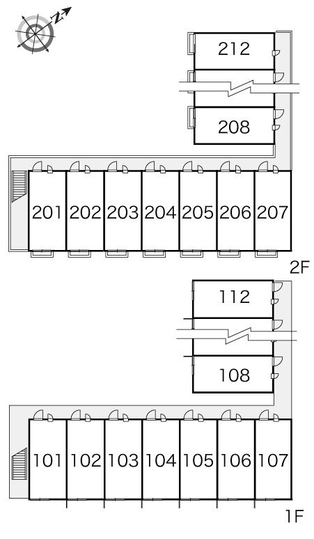レオパレスTMBrickの区画図