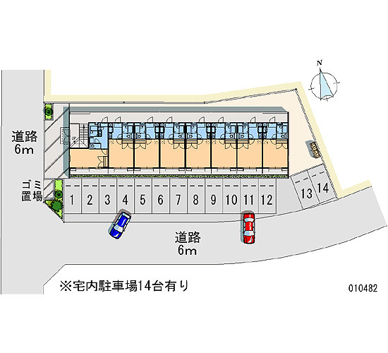 レオパレススカイハイライズの駐車場