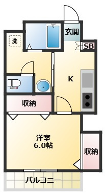 第二若木コーポの間取り
