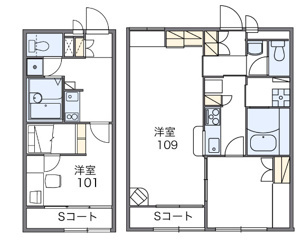 【間取り】 | レオパレスヴェルヴェデーレ | 画像2