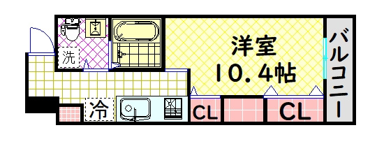 【間取り】 | ラナップスクエア難波Ⅱ