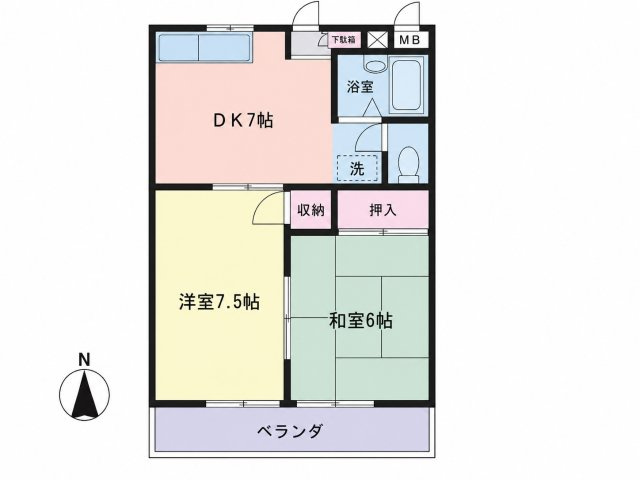 ブルービーチ大船の間取り