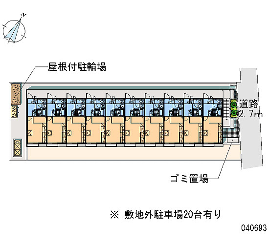 レオパレス原新の区画図
