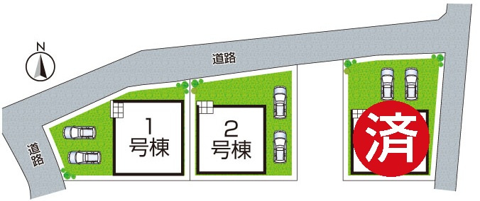 ●19(土)～23(水)現地説明会！　磯城郡田原本町八尾　全3邸の区画図|全3区画