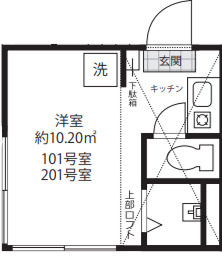 カーサ・ロッサの間取り