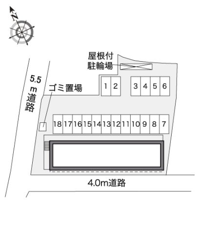 レオパレスサンハイムの区画図