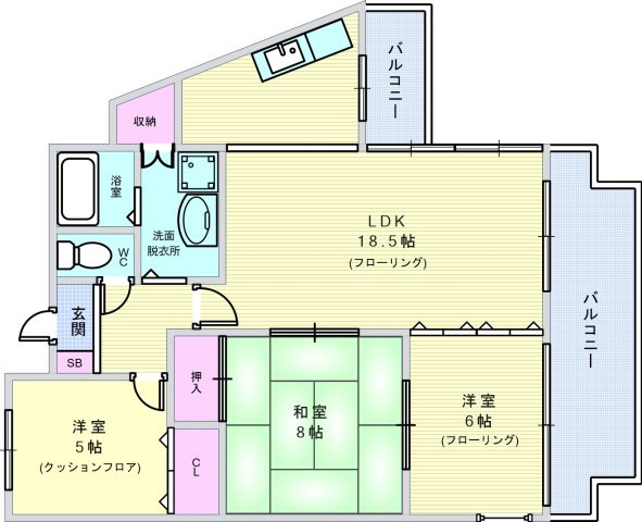 ラヴィスタ東豊中の間取り